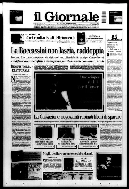 Il giornale : quotidiano del mattino